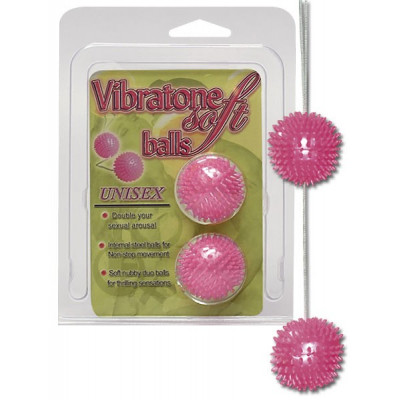 PALLINE DEL PIACERE IN SILICONE CON RILIEVI STIMOLANTI "VIBRATONE SOFT BALLS"