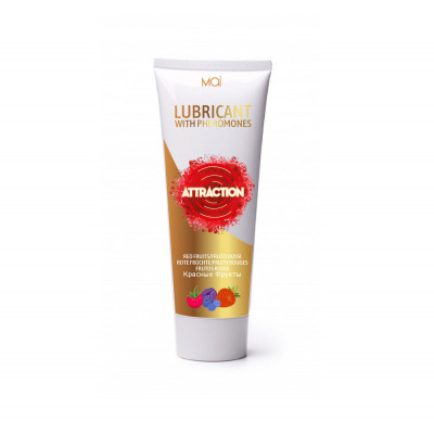 LUBRIFICANTE A BASE ACQUOSA CON FEROMONI "MAI ATTRACTION" - FRUTTI ROSSI - 75ML